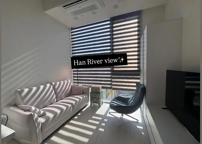 アパート Open2-hongik Hapjeong Station 2 Minutes-luxury Style-panoramic River View-queen Bed For 2 People-comfortable Sofa Ott