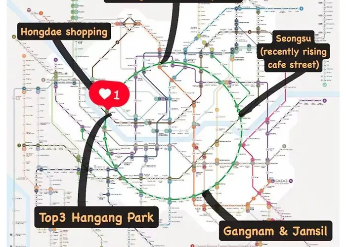 Open2-hongik Hapjeong Station 2 Minutes-luxury Style-panoramic River View-queen Bed For 2 People-comfortable Sofa Ott *