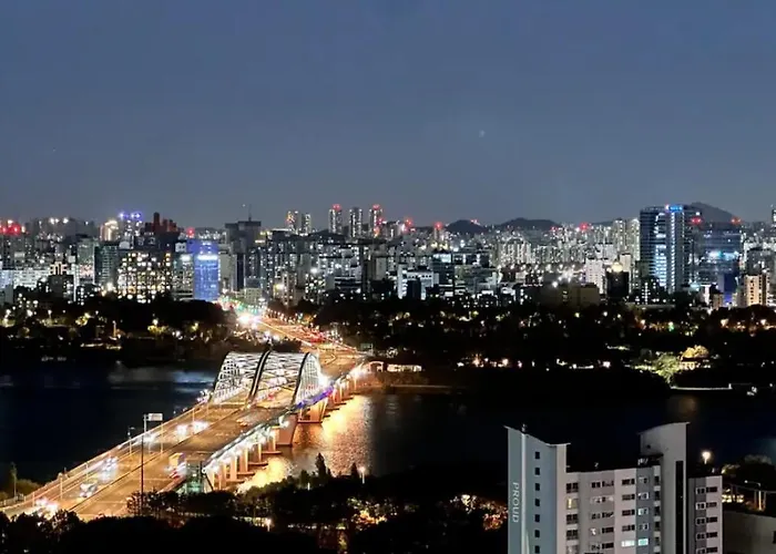 アパート Open2-hongik Hapjeong Station 2 Minutes-luxury Style-panoramic River View-queen Bed For 2 People-comfortable Sofa Ott *