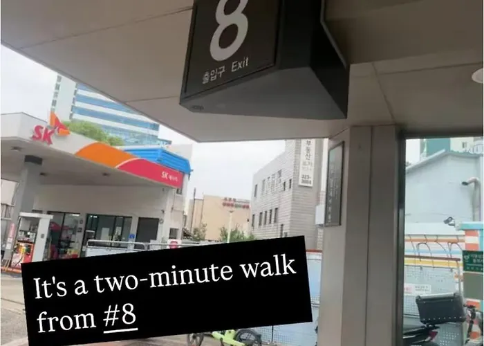Open2-hongik Hapjeong Station 2 Minutes-luxury Style-panoramic River View-queen Bed For 2 People-comfortable Sofa Ott アパート *