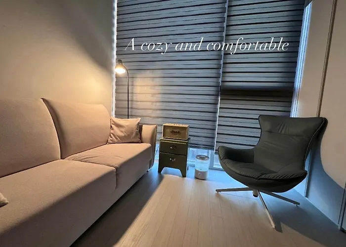 Open2-hongik Hapjeong Station 2 Minutes-luxury Style-panoramic River View-queen Bed For 2 People-comfortable Sofa Ott アパート *